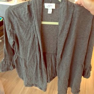 Gray cardigan